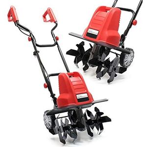 Wiltec elektrische tuinfrees 1500 W, grondfrees met 400 toeren per minuut, grondfreesmachine met 220 mm werkdiepte, bodemfrees voor tuinwerkzaameden, freesmachine voor tuin en grond, cultivator