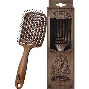 Yao Geventileerde Natte Borstel - Krullende Hoofdhuid Haarborstel voor Krullend Dun Lang, Kort Droog Golvend Nat Haar met Flexibel Ontwerp voor Mannen, Vrouwen en Kinderen