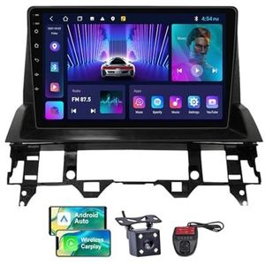 Android 13 QLED Autoradio voor Mazda 6 2002-2008 - Ingebouwde DSP/Carplay/Android Auto - Camera + DVR - 9 inch 2 Din - Stuurbediening - FM AM RDS DAB Radio - Bluetooth 5.0(NF-2)