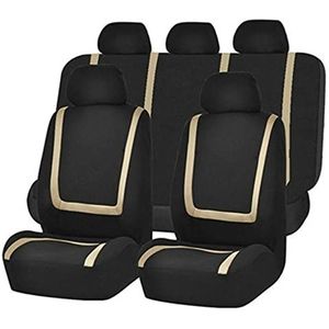 Stoelhoezen Beschermhoezen Voor Toyota Fj Voor Cruiser Voor Fortuner Auto Seat Cover Covers Voor Harrier Voor Highlander Voor Hilux Voor Vitz Voor Wish Of 2006 2005 2004 2003(9pcs Set Beige)