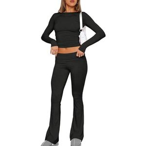 itrimaka 2-delige sweatsuits voor dames, sweatsuitoutfits voor dames,Slim-fit sweatpak met lange mouwen | Sweatshirt-loungesets, joggingpak voor vele gelegenheden, Kerstmis