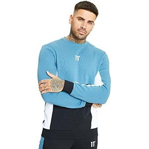 11 Degrees - Sweatshirt 11 Logo, heren, 11D817-657, Rosa Roja, XXL