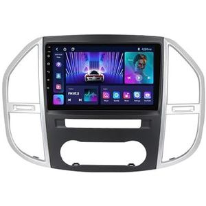 9 Inch Touchscreen Android 12 Autoradio GPS Navigatie Voor Benz Vito 3 2014-2020 Ingebouwde Draadloze CarPlay Android Auto Met GPS Navigatie/DAB/RDS/SWC/Achteruitrijcamera + Spiegellink (Size : M400S