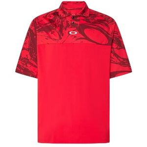 Oakley Poloshirt voor heren, Red Line, M