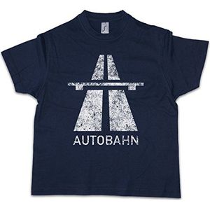 Urban Backwoods Autobahn Kinder Jongens T-Shirt Blauw Maat 8 Jaar