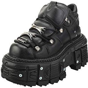 New Rock Milo Enkellaarzen/Low Boots Heren Zwart - 38 - Laarzen Shoes