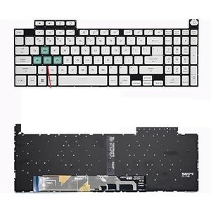 Laptoptoetsenbord voor ASUS voor TUF voor Gaming F15 FX507 FX507Z/C/ZE/ZM/ZR FX707 FX517 FA507 FA507R GA507 FA617 2022 2023(US WASD Blue)