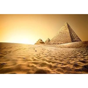 Renaiss 3.5x2.5m Egyptische Piramides Achtergrond Afrika Woestijn Oude Architectuur Ruïnes Fotografie Achtergrond Natuur Landschap Kids Volwassenen Reizen Fotostudio Props Vinyl Behang