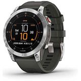 Garmin EPIX 2 - Multisport GPS-horloge met AMOLED-touchscreen, superieure functies, hartslag, kaarten en muziek, zilvergrijs, TU EU