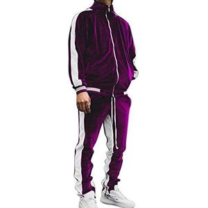 Stiksels voor heren sport vrijetijdspak fitness sportkleding rits sweater pak