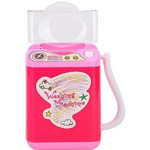 Mini make-up borstelreiniger apparaat, simulatie wasmachine, make-up borstel wasmachine, voor meisjes dames schoonmaken make-up kwasten(rose Red)