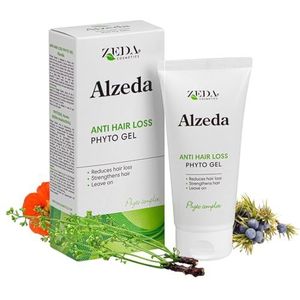 ALZEDA Gel tegen haaruitval, 100 ml, met brandnetel, kliswortel, jeneverbesolie en kinine, versterkt de haarwortels, verzorgt de hoofdhuid, voor mannen en vrouwen