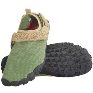 UBOHUZ Waterschoenen, waterschoenen, outdoor, sneldrogend, strand, heren, dames, 1 paar, zwemmen, aquaschoenen, blote voeten, ademend, wandelen, antislip voor surfen, duiken, Groen, 47 EU