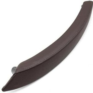 Deurgreep Vervangende leren buitenhoes voor de linker- en rechterpassagiersbekleding voor BMW X5 X6 E70 E71 E72 2007-2014 Deurgrepen binne(Moka Left)