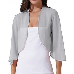 Bolero - Dames - Chiffon - Cropped Tops - Elegant Vest - Korte Mouwen - Open Voorkant