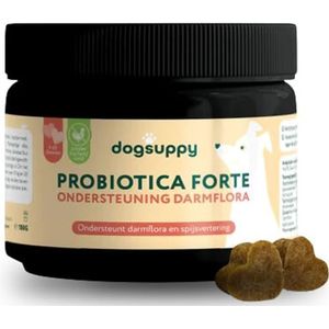 Ondersteun darmflora en spijsvertering | Probiotica Forte zonder kip/lam/vlees | 60 snoepjes