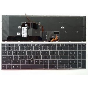 BR/LASP/US Engels toetsenbord voor HP voor ZBOOK fury 15 G7 17 G8 met achtergrondverlichting(17 G7 G8 US)