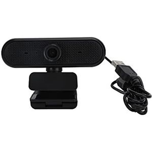Computercamera, handmatige scherpstelling Digitale dubbele microfoon HD Webcam Intelligente ruisonderdrukking voor videoconferenties voor live uitzending op het web
