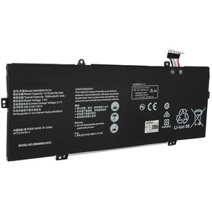 vhbw Accu compatibel met Huawei MateBook 14 KLV-W29, X Pro, X Pro 256GB, X Pro 8GB, 14 Notebook (7350mAh, 7,6V, Li-Polymeer)