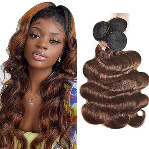 Evaxilc Body Wave Bundles Extension Echthaar perücke Virgin Human Hair Glueless Bundles p430 Highlight Color Bundles 3 Bundles Total 300g Double Weft Weave 30 32 34 Orlach