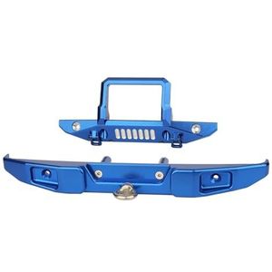 MANGRY 1/6 RC Crawler Auto Axiale SCX6 for Achter Bumper Met Trekhaak Lier Base Fit for Jeep JLU Wrangler 4WD Upgrade Onderdelen (Color : Set Blue)