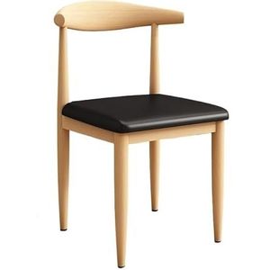 Eetkamerstoelen Houten Eetkamerstoel Moderne Rugleuning Stoel Dichtheid Spons Kussen Keukenstoel Vrijetijdsstoel Kleedstoel Koffiestoel voor Thuiskeuken en Café-bar (Color : K, Size : 6pcs)