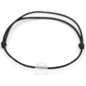 Cat's Eye steen opaal natuursteen kralen armband rode draad vlechten paar armbanden voor mannen vrouwen wens sieraden-B-White3