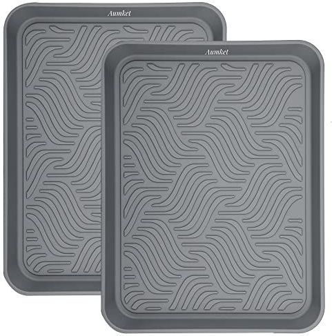 Laarzenbak, multifunctionele 42,7 cm x 32,5 cm x 3,0 cm vloerbescherming - voerbakken voor huisdieren - verf- hondenkommen, schoenen, huisdieren, tuin - modder, ingang, garage, binnen en buiten