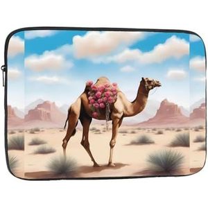 Een mooie camel zachte binnenkant, stijlvolle bescherming, laptoptas, verkrijgbaar in vijf maten, biedt perfecte bescherming voor uw apparaten, computerbinnenzak