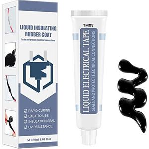 30ML Liquid Electrical Tape - Sun Protection Dry Waterproof Fast Insulation Electrical Fix Sealing Tape - Paste High Temperature Resistance Good Insulation Adawd