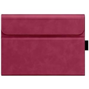 Flip Cover PU Leather Case Geschikt for Microsoft Surface Pro 9 8 7 7Plus 6 5 4 Tablet Sleeve stand Case (Color : Dark Red, Size : For Surface Pro7 Plus)