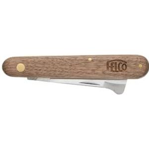 Felco Ontluikende en enten Mes Grote Kwaliteit Carbon Stee Rechte Blade Schors Lifter op Blade Amerikaanse Walnoot Handvat 58mm Blade Messing Klinknagels Messing Binnenvoering