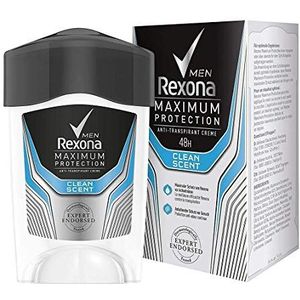 3 x Rexona Men Deodorantstick voor mannen, maximale bescherming, anti-transpirant, schone geur, 45 ml