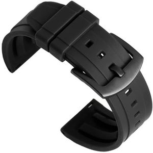 yeziu Rubber Watchband Sport Waterproof Bracelet for Huawei GT 2 watch strap for Honor Watch belt(Color:Black Black Buckle,Size:22mm)