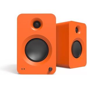 Kanto REN 200W Powered Speaker System with HDMI ARC Input for TV & Home Theater | USB-C and Bluetooth 5.3 | High/Low Pass Filter | Pair | Matte Orange
