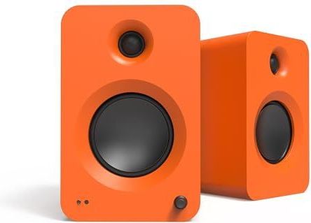 Kanto REN 200W Powered Speaker System with HDMI ARC Input for TV & Home Theater | USB-C and Bluetooth 5.3 | High/Low Pass Filter | Pair | Matte Orange