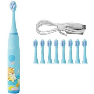 Elektrische Tandenborstel - Cartoon - 4 Reinigt Modi - 6 Tandenborstelkoppen