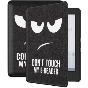 Lunso - Geschikt voor Kobo Glo/Glo HD/Touch 2.0 hoes (6 inch) - sleep cover - Don't Touch