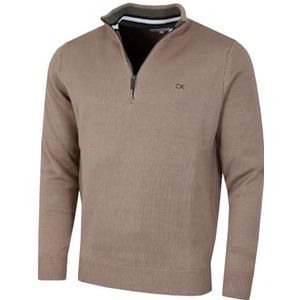 Calvin Klein Golf Heren Katoenen Trui-Mokka Sport-L