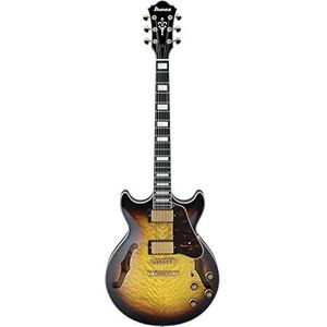 Ibanez Artcore Expressionist AM93QM-AYS Antique Yellow Sunburst - Semi-akoestische gitaar