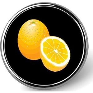 Verse Sinaasappels Ronde Broche Pin Voor Mannen Vrouwen Aangepaste Badge Knop Kraag Pin Voor Jassen Shirts Rugzakken