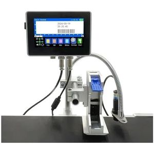 130Plus 0,5/1 inch industriële online printer zonder inkt 4,3 inch scherm QR-barcode batchnummer logo datum labelprinter Lichtgewicht en handig(12.7mm without ink)