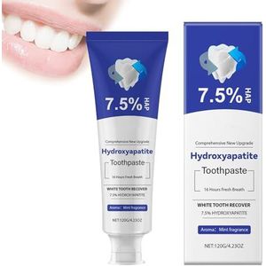 Nano Hydroxyapatiet Tandpasta, Whitening Tandpasta voor Mondgezondheid, voor Bescherming van het Glazuur en Versterking van de Tanden, Fluoridevrije Formule voor Gevoelige Tanden, Glazuurherstel (1)