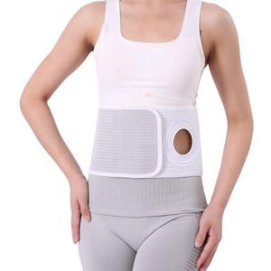 Hernia-ondersteuningsgordel - Ventrale Herniabescherming - Ademende Stomagordel - Met Gevormd Stomagat