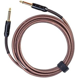 Gitaar Audiokabel 300cm Kabel 6,5 Mm Stekker TRS Anti-geluid Stereo Audiokabel Voor Gitaar Bas Mandoline Versterker (Size : Brown)