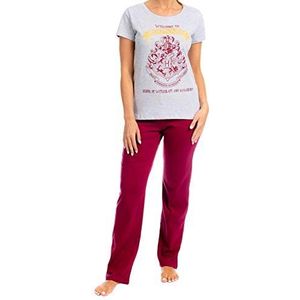 Harry Potter Dames Pyjama's Hogwarts Rood S