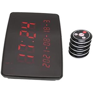 Draadloos Coaster Pager-systeem 10 Pagers Lange Afstand Ondersteunt 400 Pagers Stijlvolle Uitstraling voor Restaurants, Hotels, Bars met Stabiele Draadloze RF-technologie