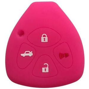 DINGYXIN Siliconen Sleutel Cover Case Houder, voor Toyota Corolla Auris Hilux Camry 40 50 RAV4 Symbool Vitz Yaris Icoon Porte Afstandsbediening Sleutel Cover