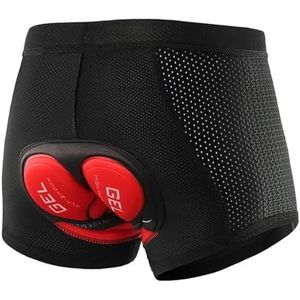 Fietsbroek Heren Fietsbroek Heren Fietsbroek GEL Pad Mesh Ademend Fietsondergoed Schokbestendige Fietsbroek MTB Road Bike (Kleur: 001C-all zwart, Maat: M)