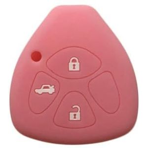 DINGYXIN Siliconen Sleutel Cover Case Houder, voor Toyota Corolla Auris Hilux Camry 40 50 RAV4 Symbool Vitz Yaris Icoon Porte Afstandsbediening Sleutel Cover